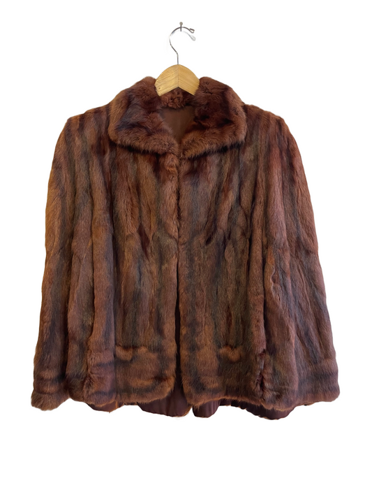 1940s Brown Mink Cape