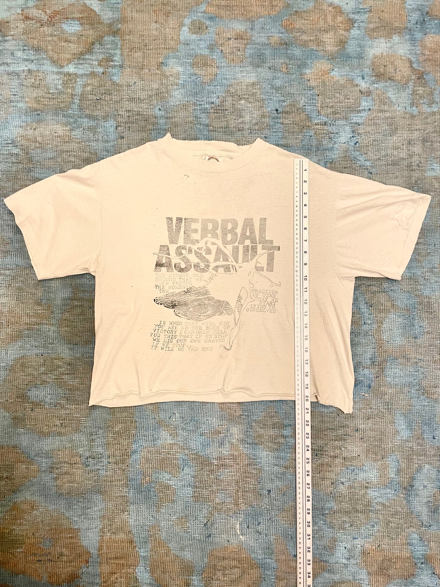 Verbal Assault "It Will Be The End" ca. 1980s Hardcore Thrash Vintage T-Shirt
