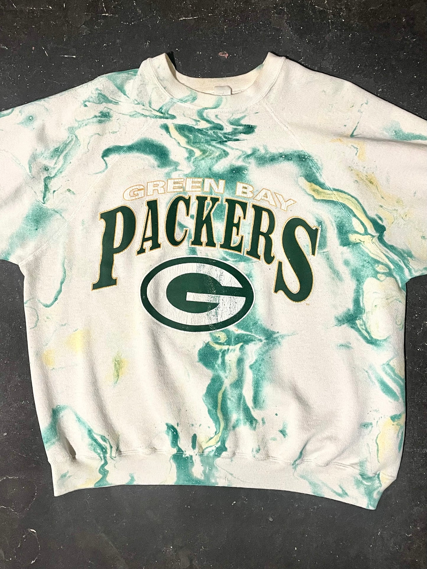 1980s Tie-Dye Green Bay Packers Sweatshirt