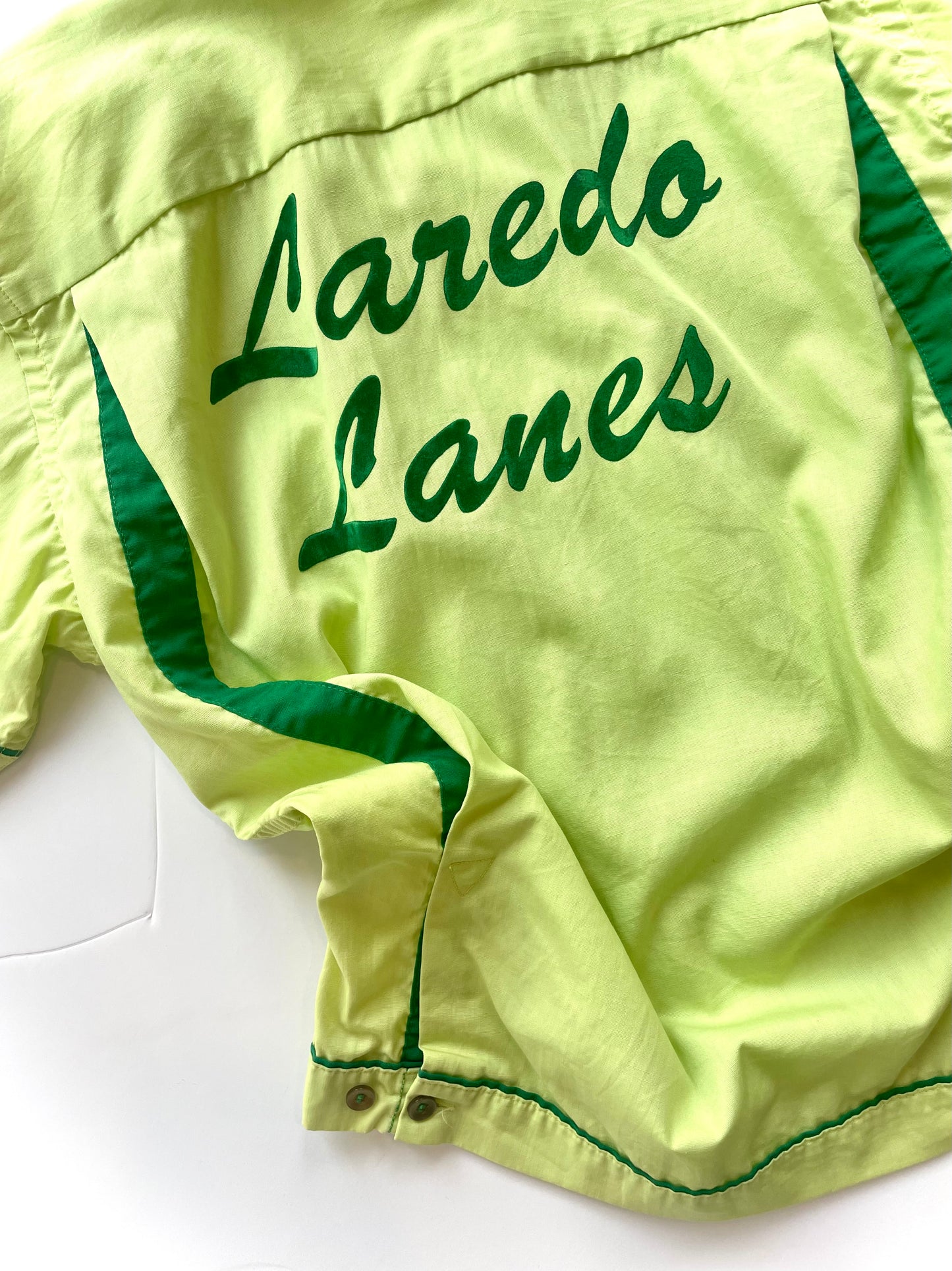 1950s Key Lime ‘Laredo Lanes’ Hilton Bowling Shirt