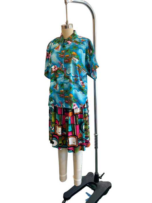 1980s Deadstock Rayon Bahamas Shirt