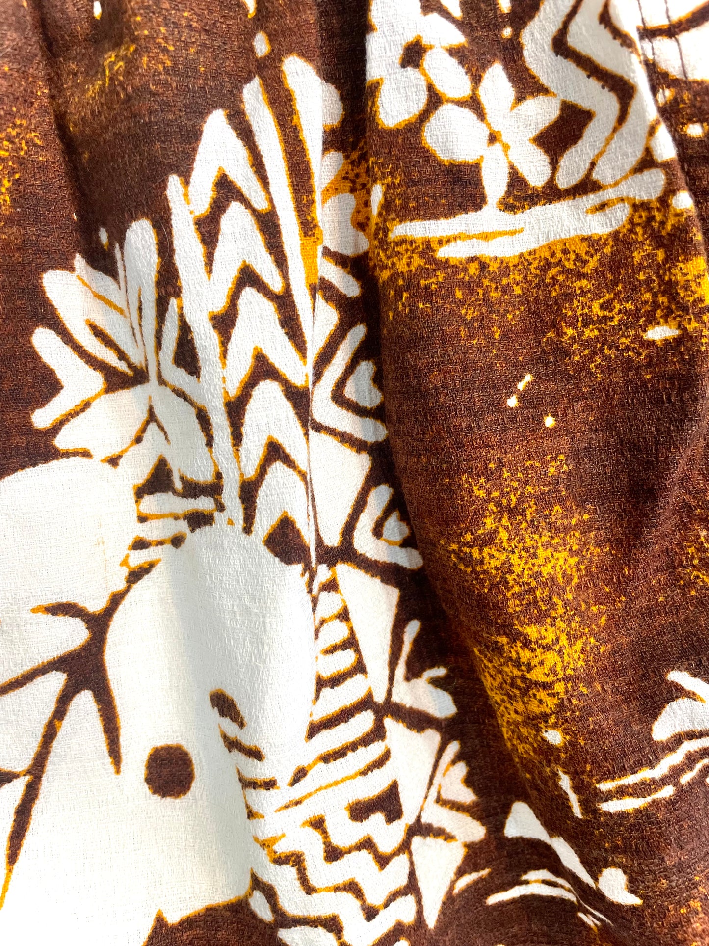 1970s Brown Barkcloth Penney’s ‘Towncraft’ Swim Trunks