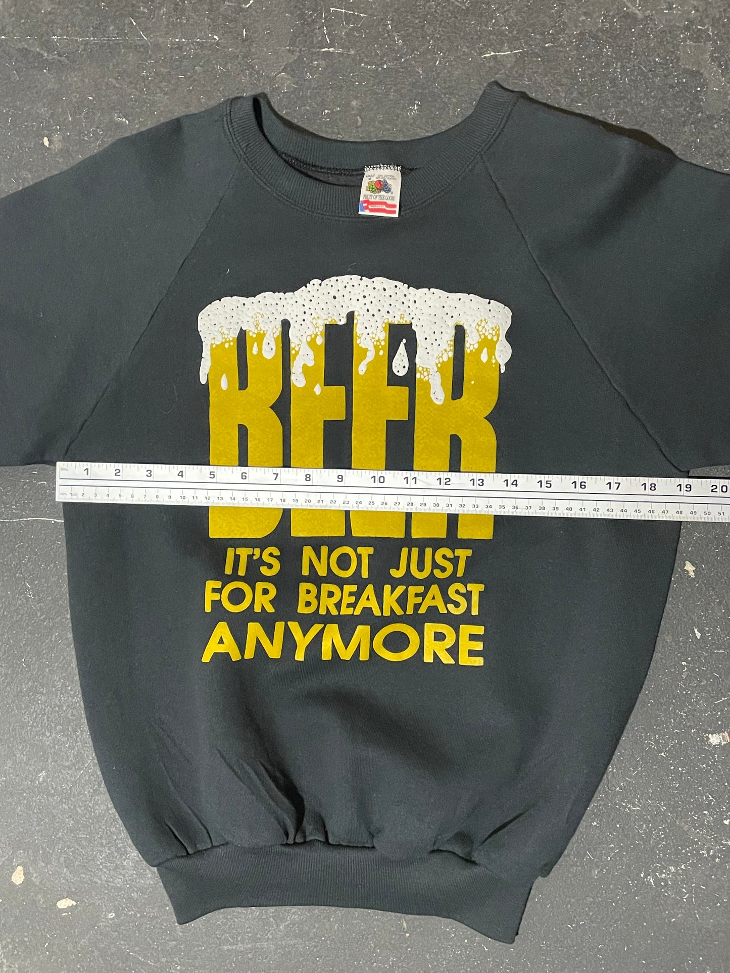 1990s Black ‘Beer for Breakfast’ Sweatshirt