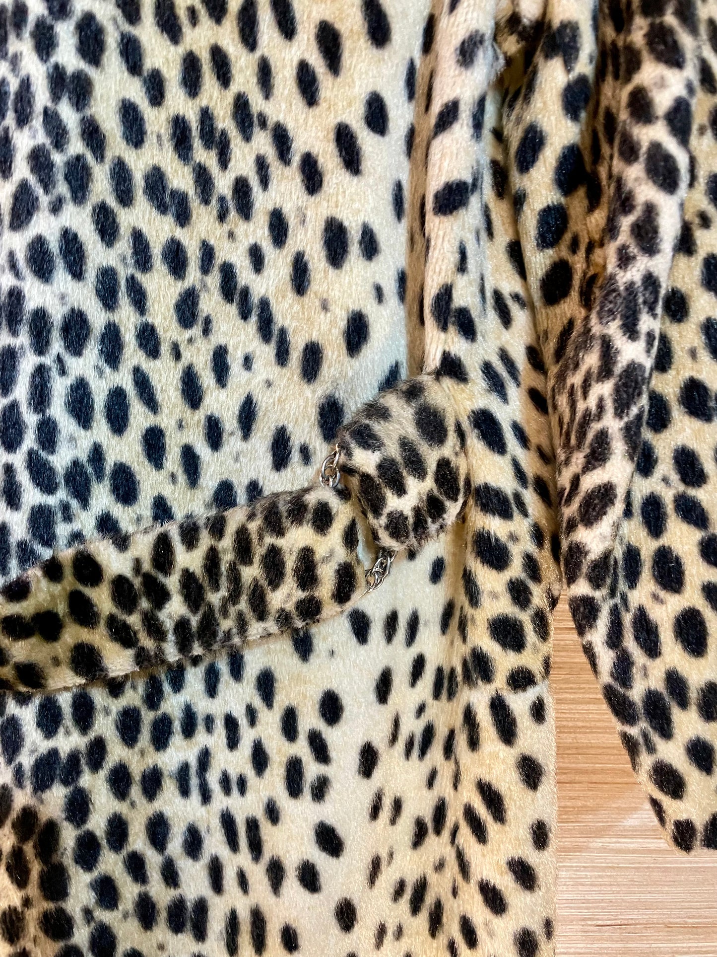 1960s Classic Faux Fur Leopard Coat