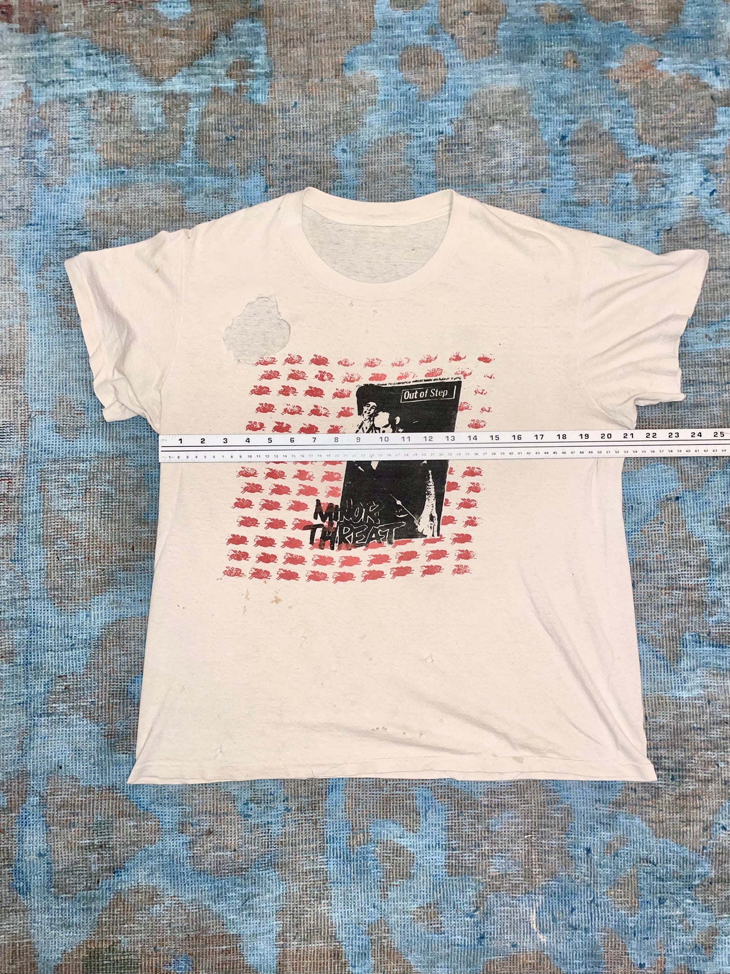 Minor Threat "Out of Step" DIY print ca. 1980s DC Hardcore Vintage T-Shirt