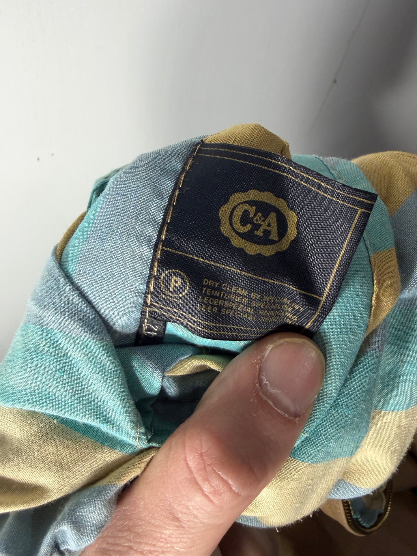 1950s Almond Leather Seabreeze Stripes REVERSIBLE Zip Rickey Jacket