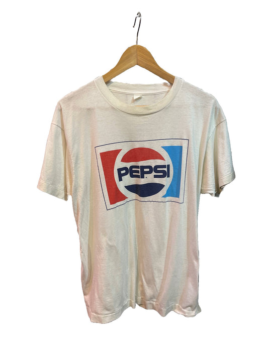 1980s White Pepsi Logo Tee