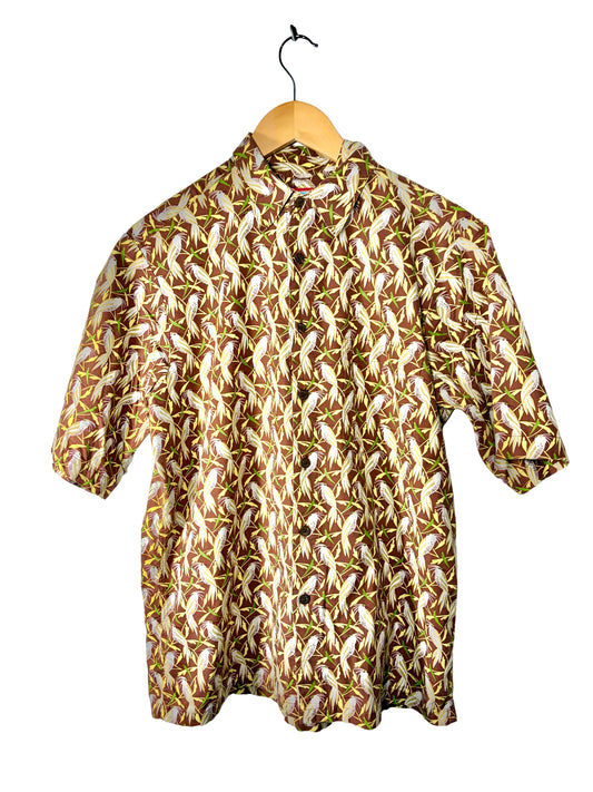 1990s Cockatiel Print Reyn Spooner Hawaiian Shirt