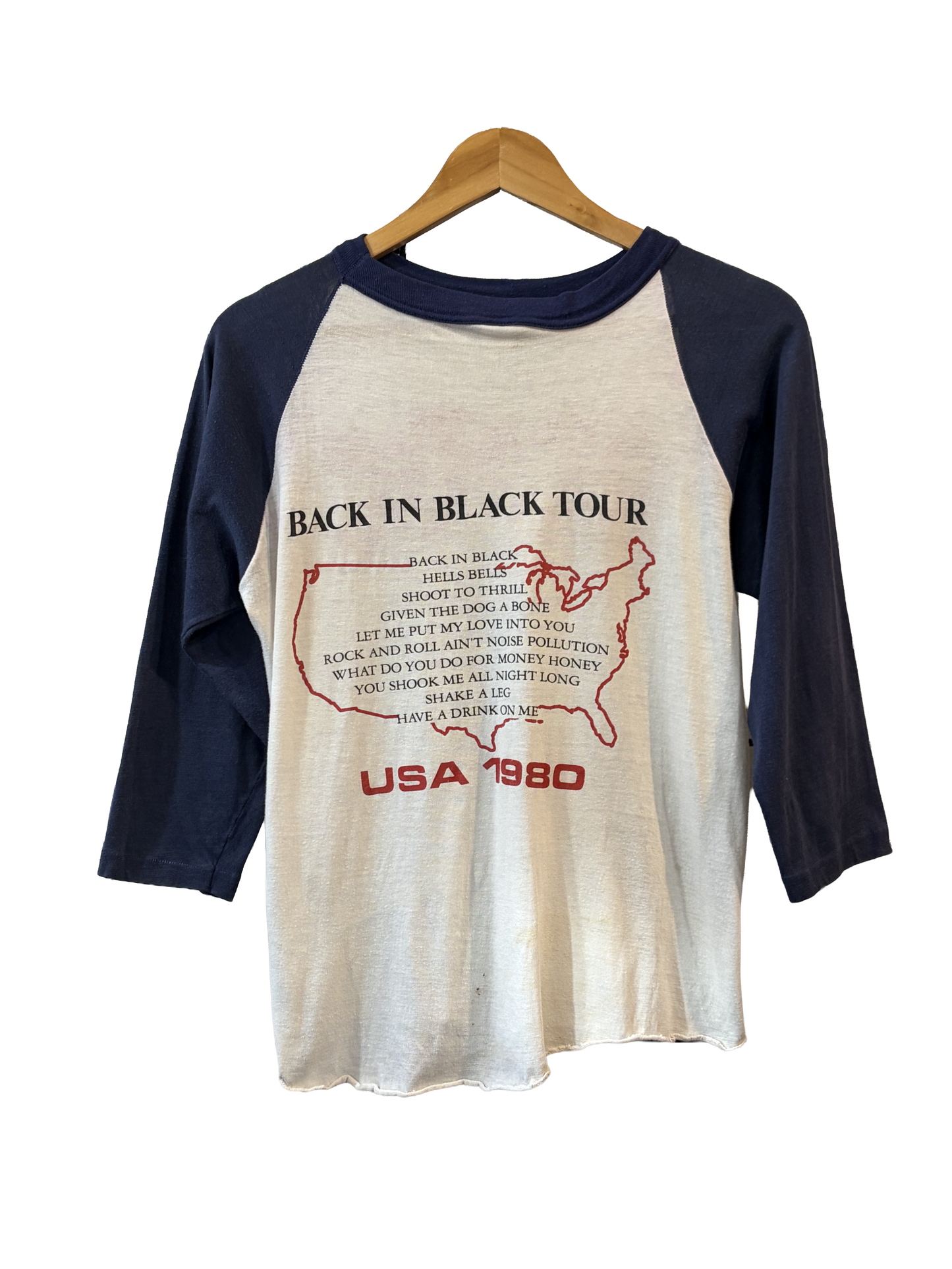 1980 AC/DC Back In Black Tour Tee