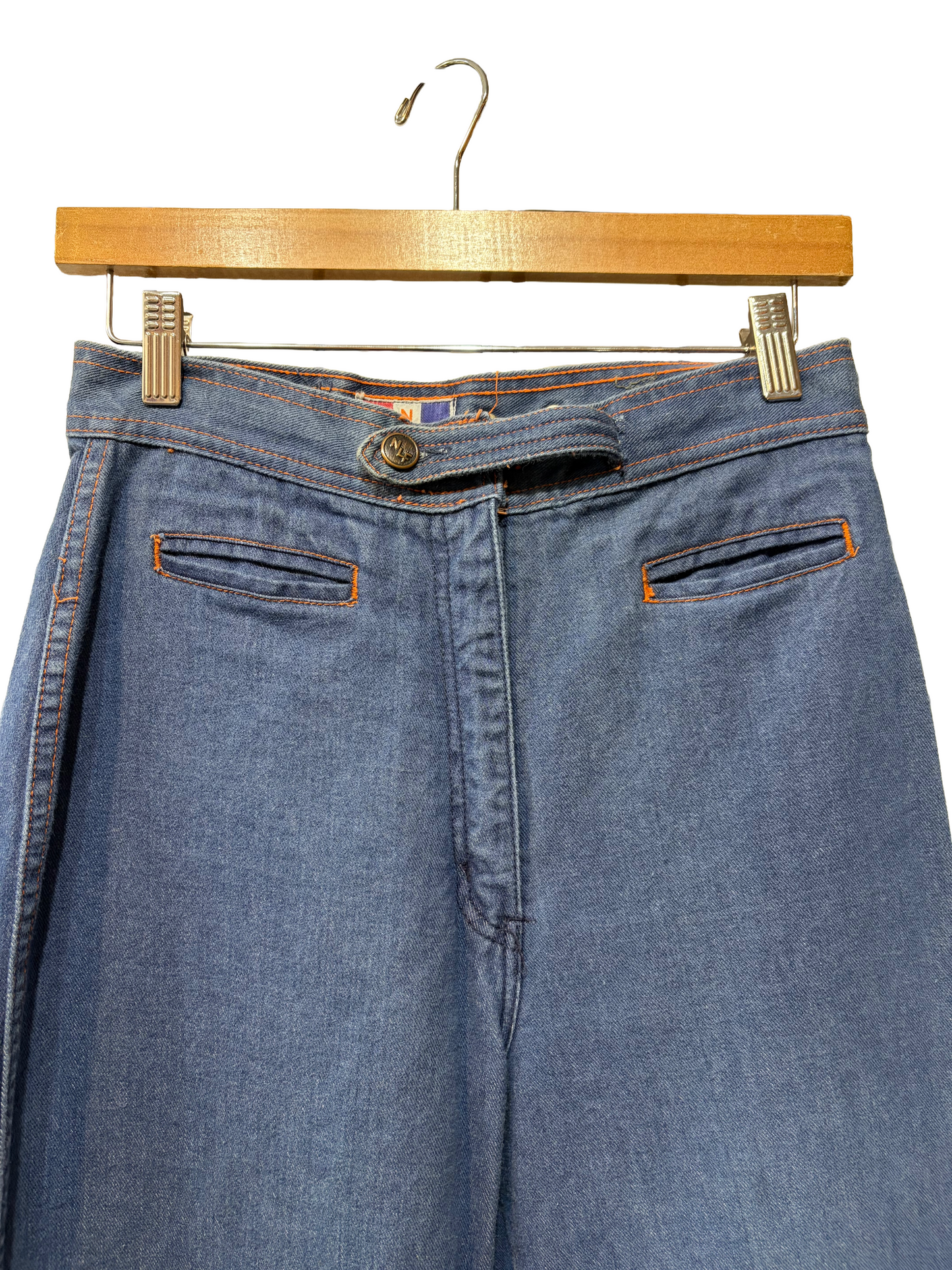 1970s NLF Wide Leg Flare Jeans