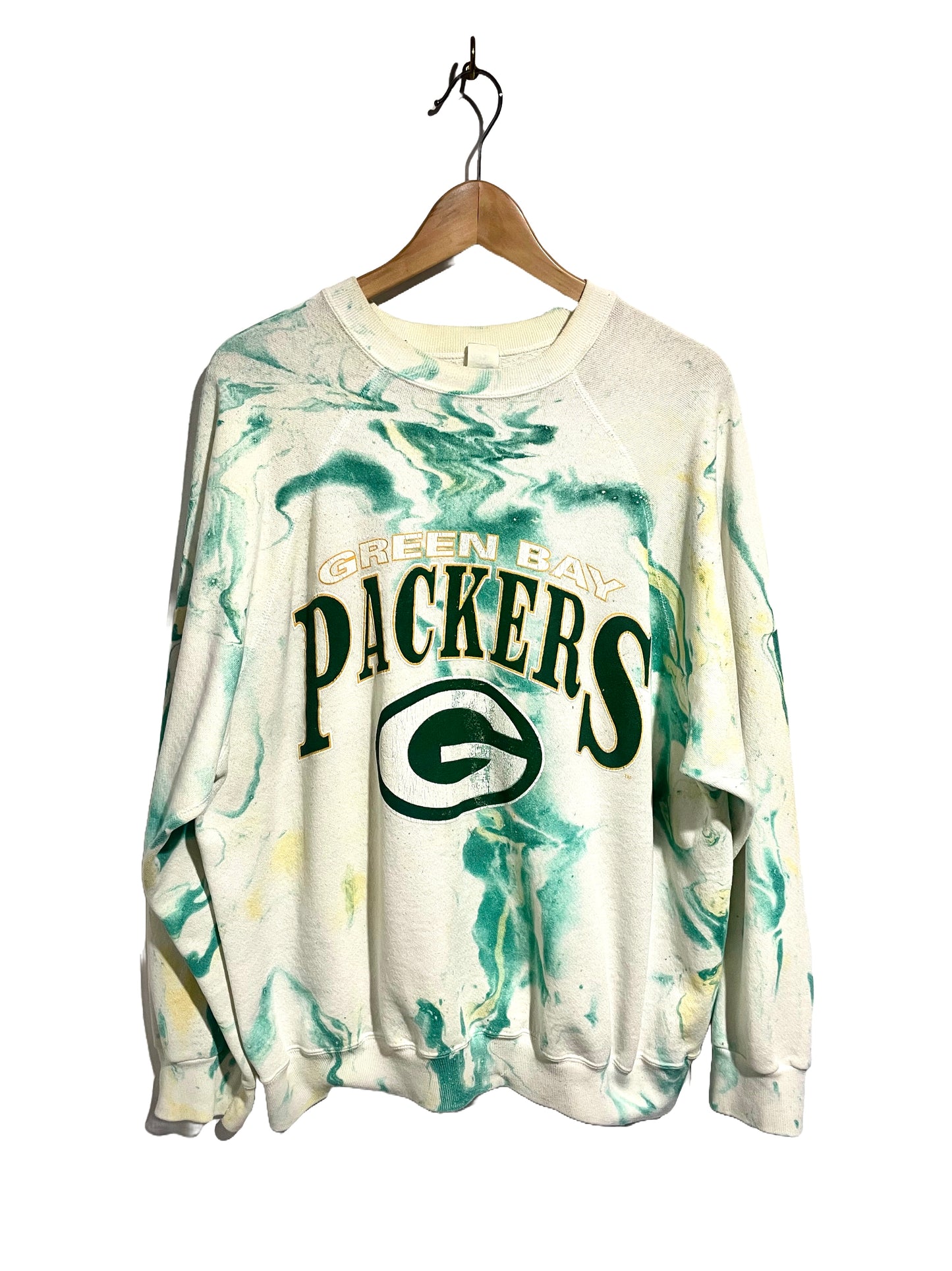 1980s Tie-Dye Green Bay Packers Sweatshirt