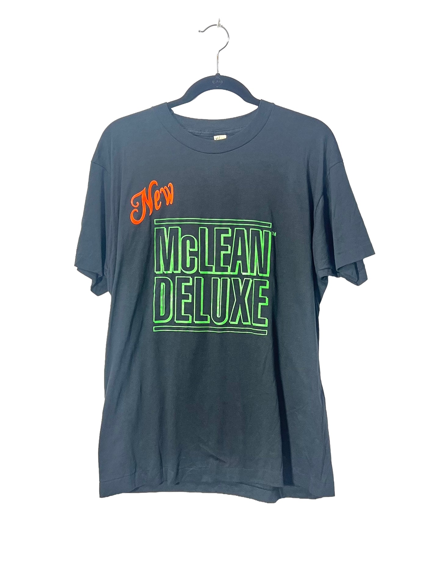 1990s Black McDonalds McLean Sandwich Promo Tee