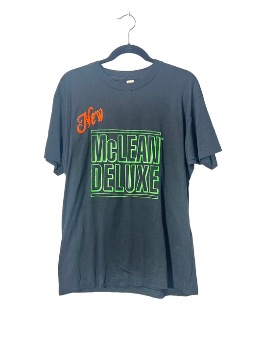 1990s Black McDonalds McLean Sandwich Promo Tee