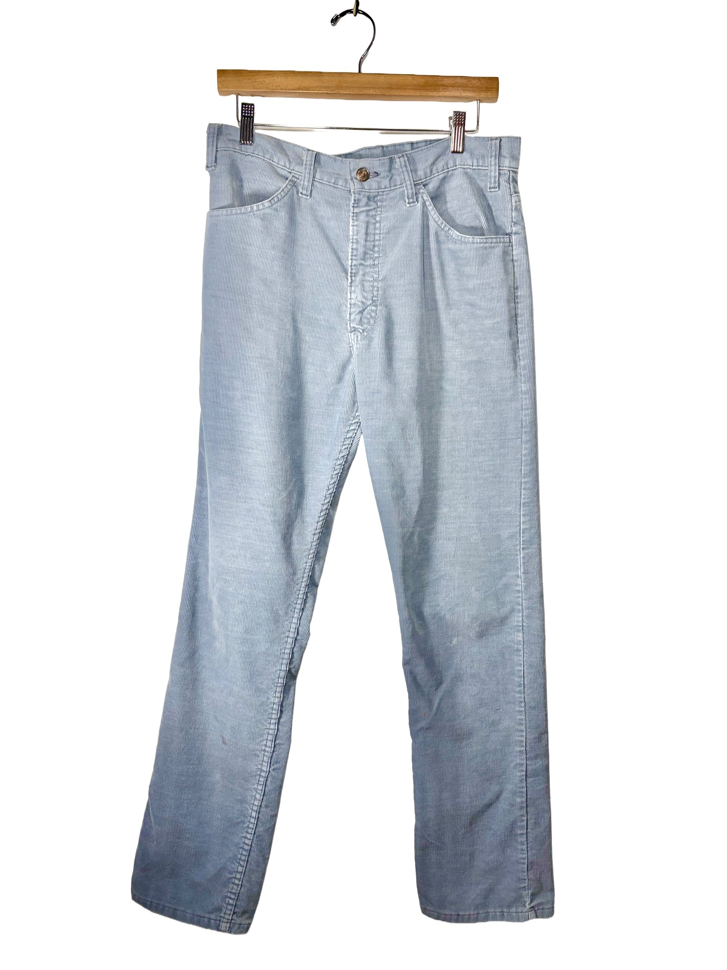 1980s Blue Grey Levi's Pinwale Corduroy Pants