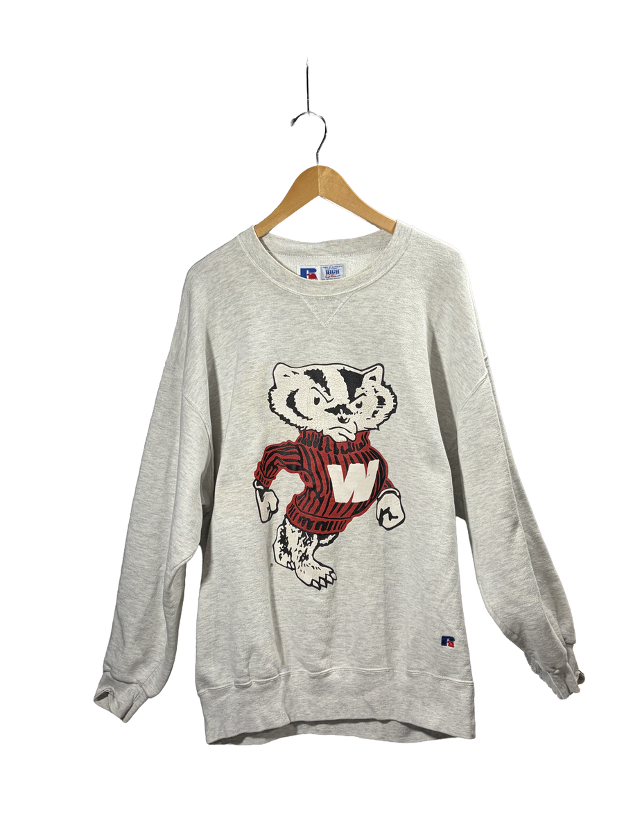 1990s Gray Big Bucky Russel Athletic Crewneck