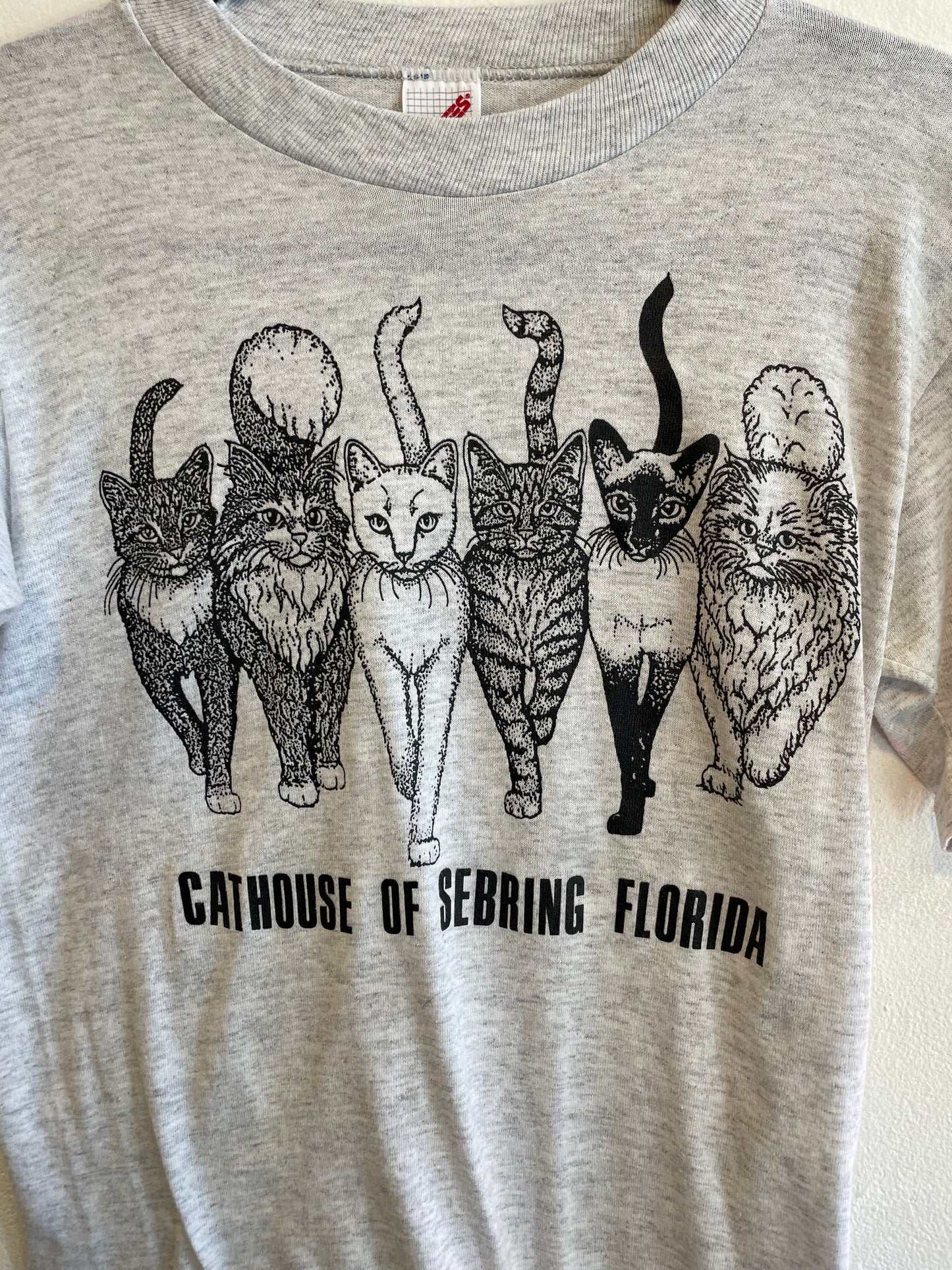 1990s Grey Cathouse of Sebring FL Tee