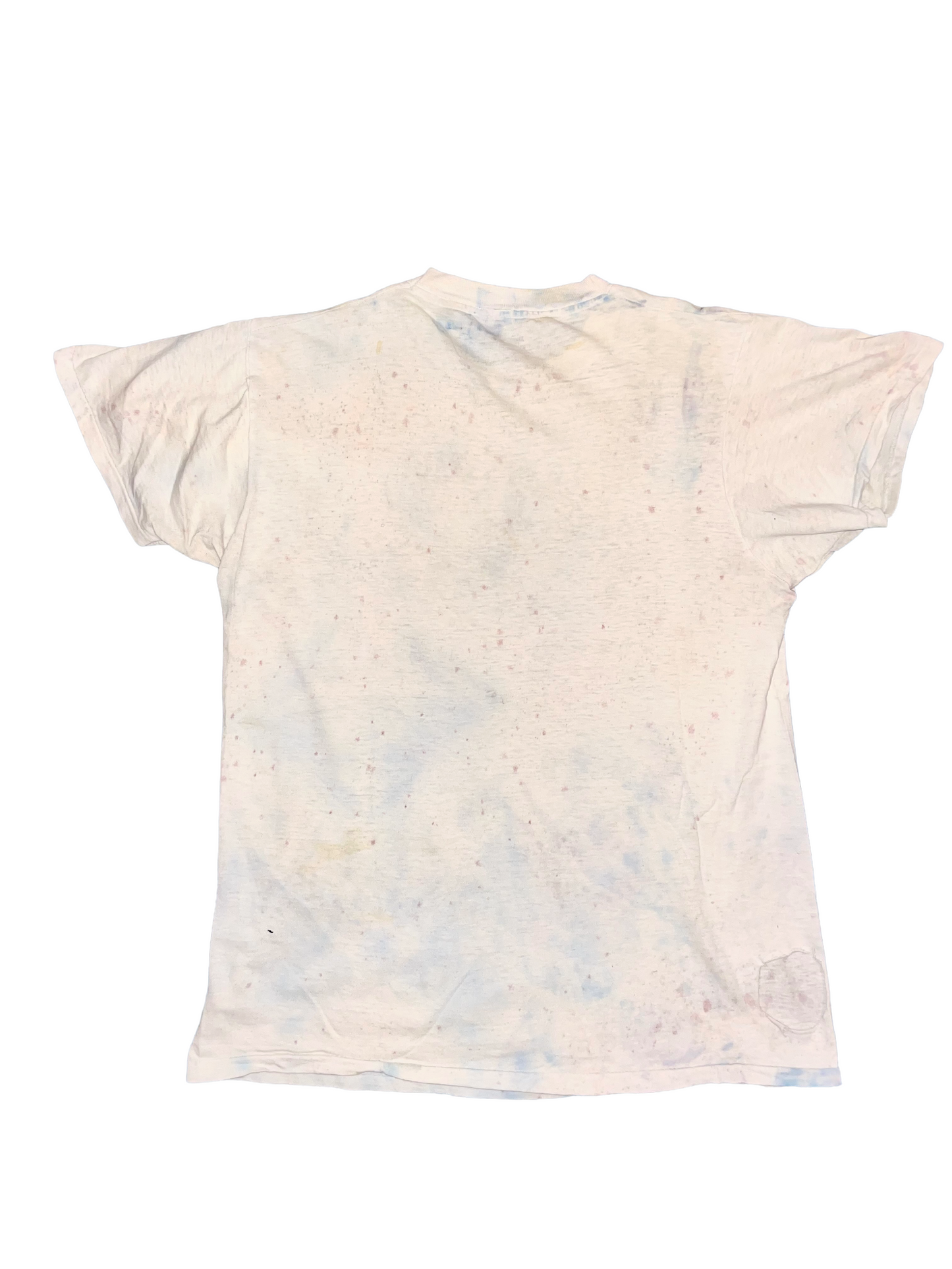 Circle Jerks DIY Silkscreen ca. 1980s Faded Tie-Dye WC Hardcore Vintage T-Shirt