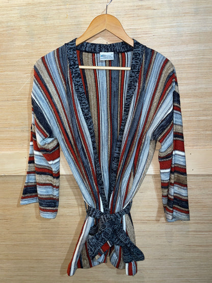 1970s Space Dye Mulitcolor Wrap Cardigan