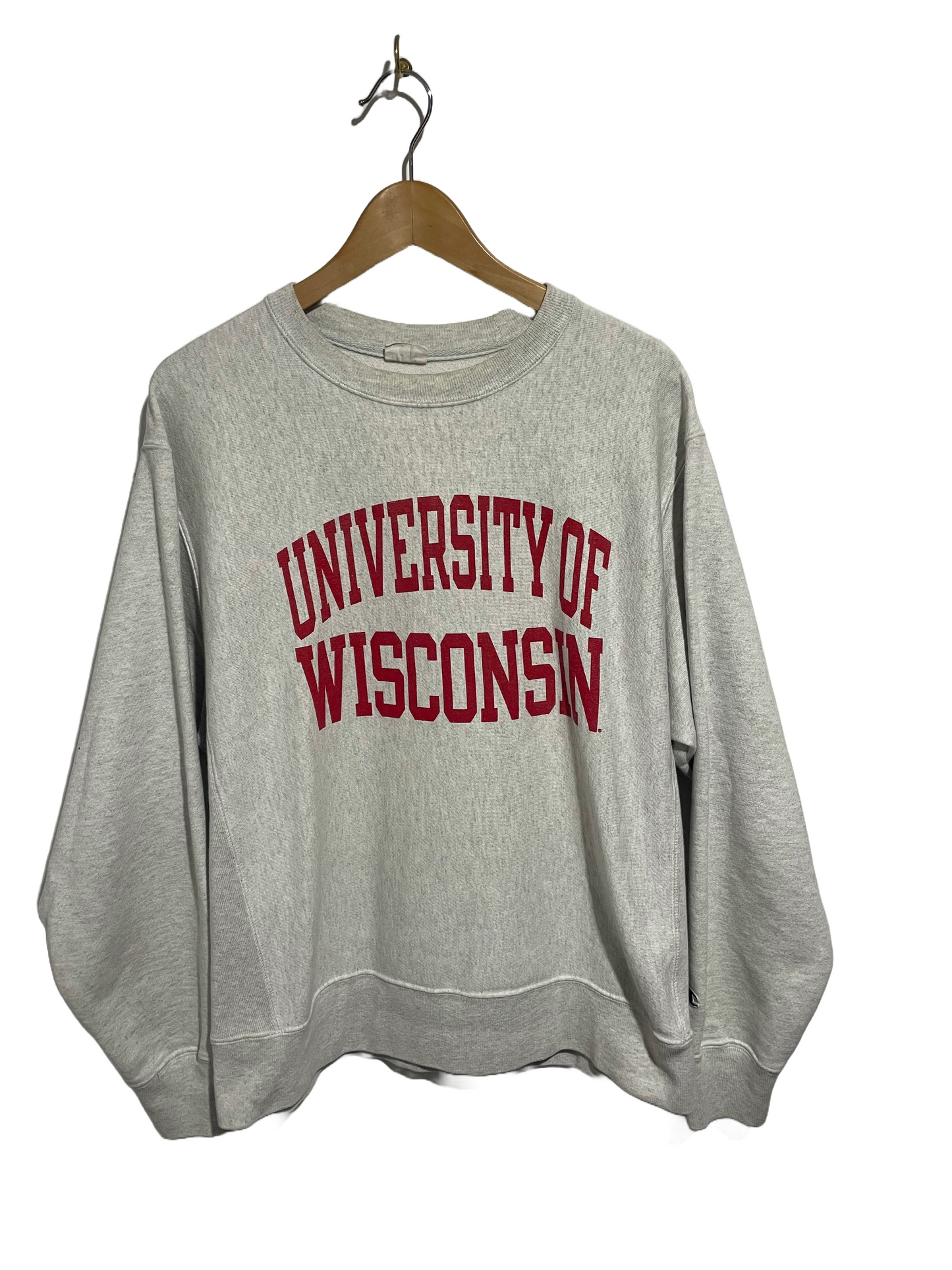 1990s Gray University of Wisconsin Champion Reverse Weave Sweatshirt