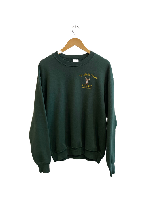 1990s Forest Green Northwoods Crewneck