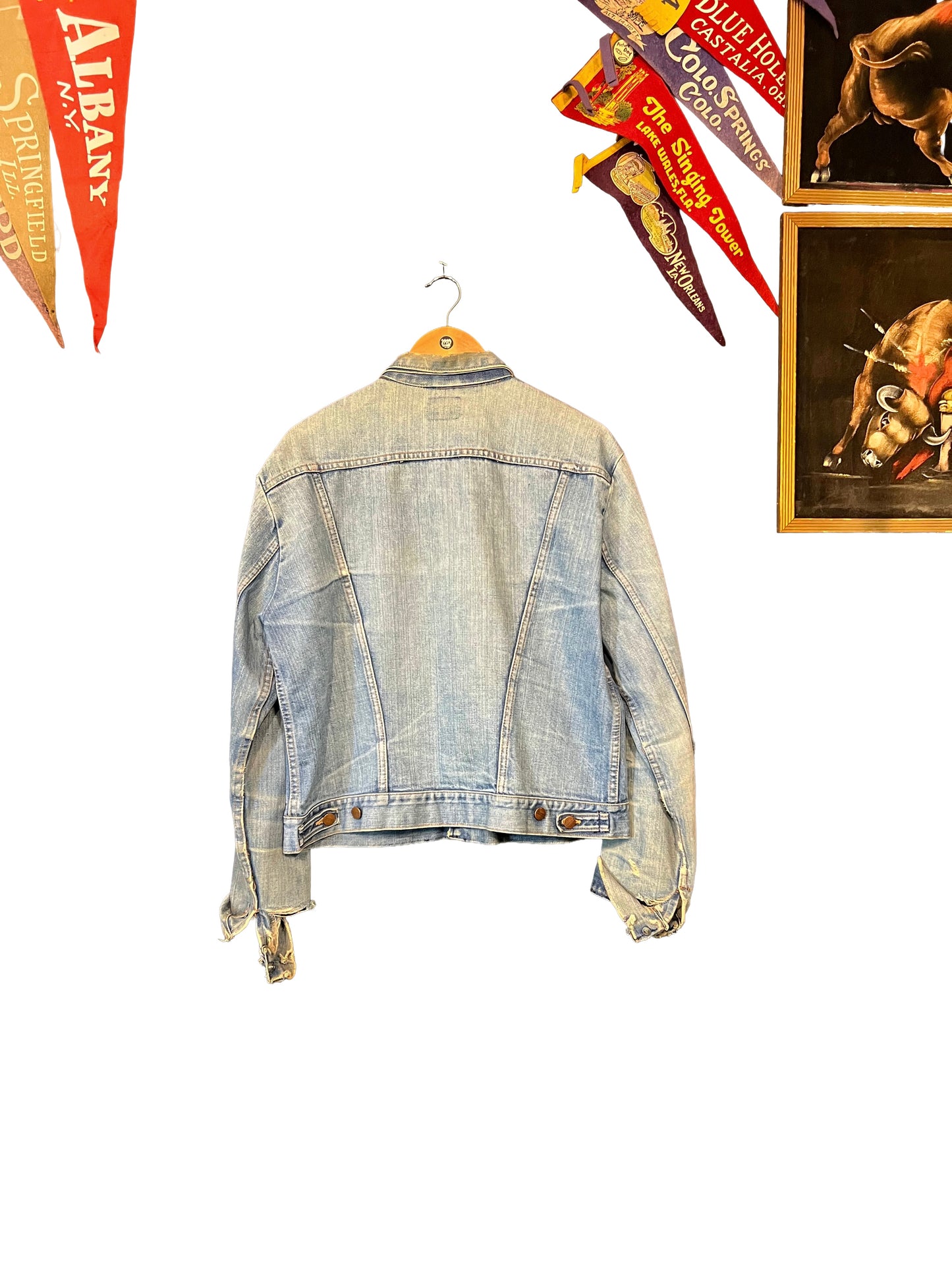 1970s Well-Worn MAVERICK Denim Trucker Jacket