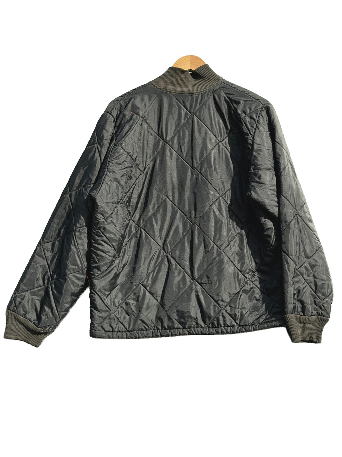 1950s Black Liner Quilted Jacket