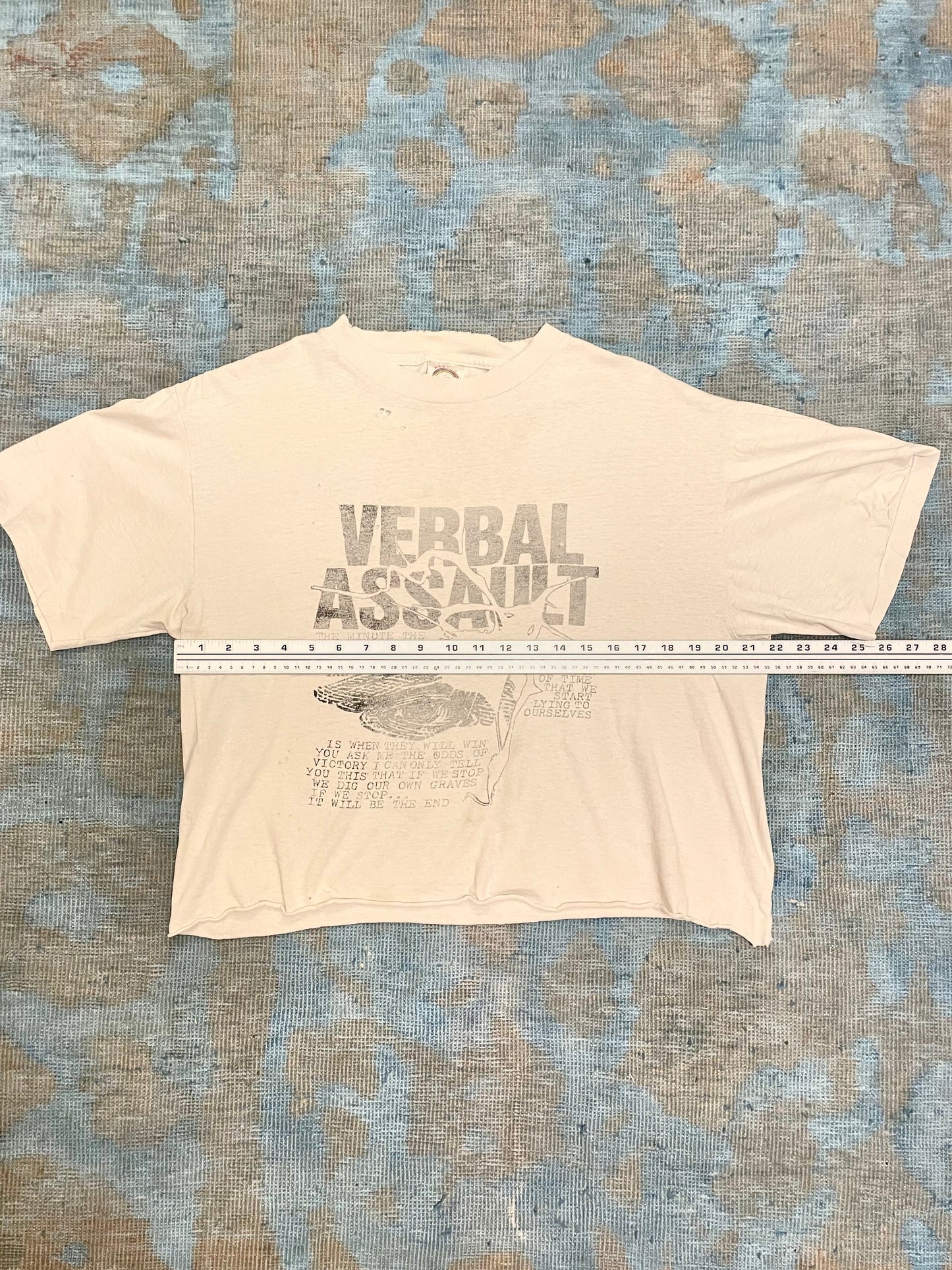 Verbal Assault "It Will Be The End" ca. 1980s Hardcore Thrash Vintage T-Shirt