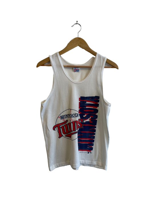 1980s White Minnesota Twins Tank