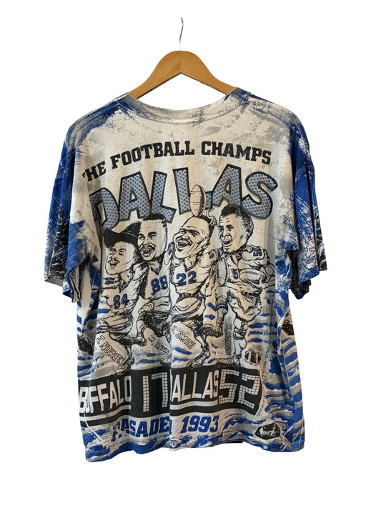 1993 AOP Dallas Cowboys Champs Single-Stitch Tee