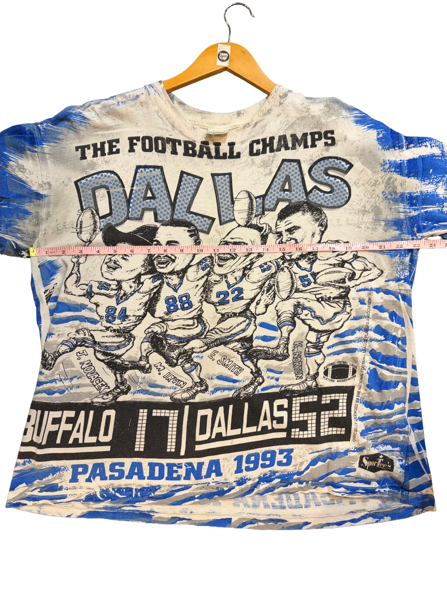 1993 AOP Dallas Cowboys Champs Single-Stitch Tee