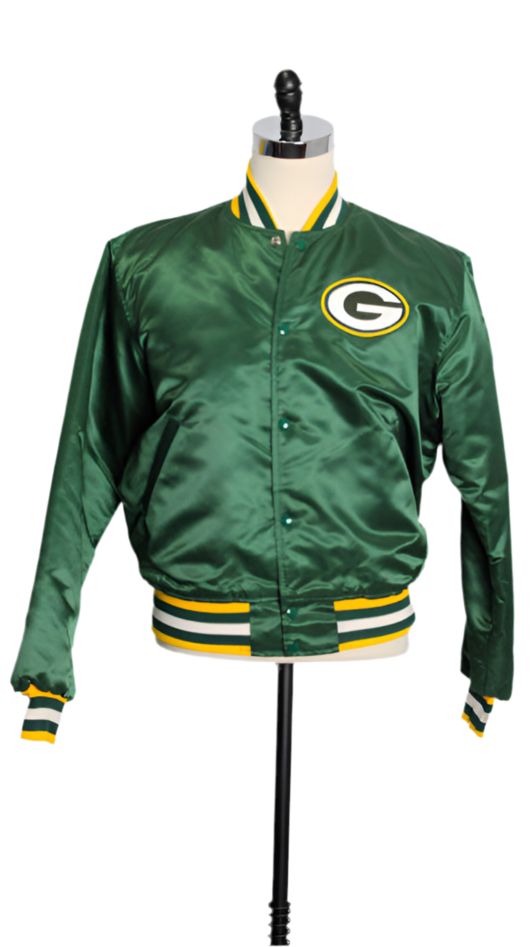 1990s Classic Starter Licensed Green Bay Satin Coach Jacket