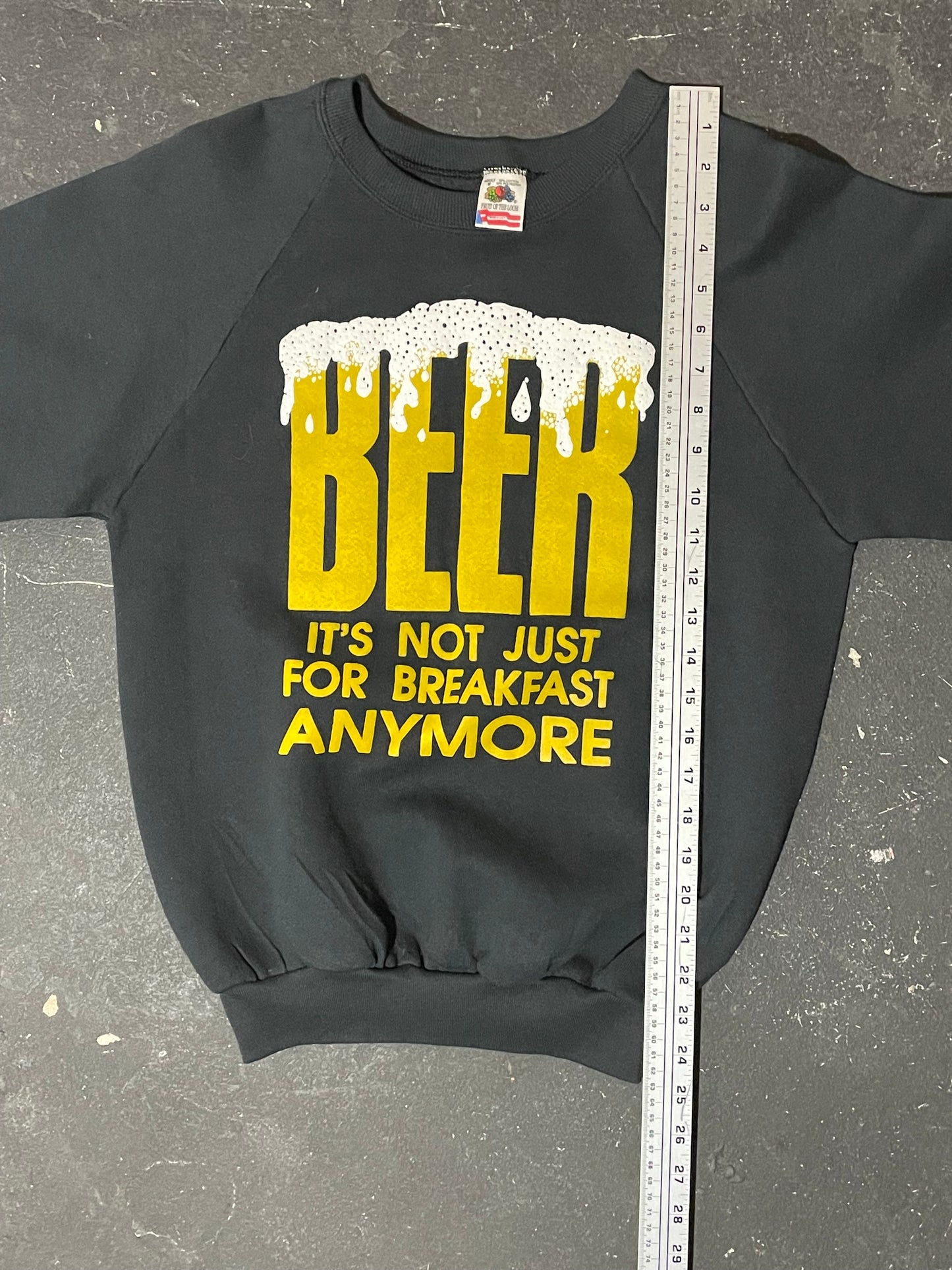 1990s Black ‘Beer for Breakfast’ Sweatshirt