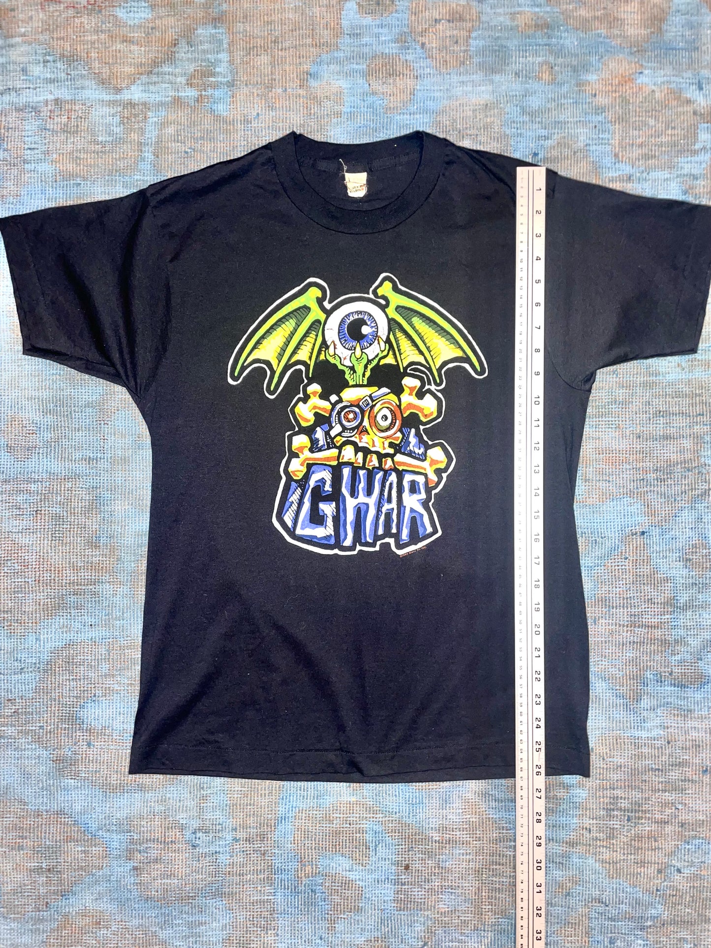 GWAR "This Is You On Gwar" 1990 Black Double Sided Vintage T-Shirt