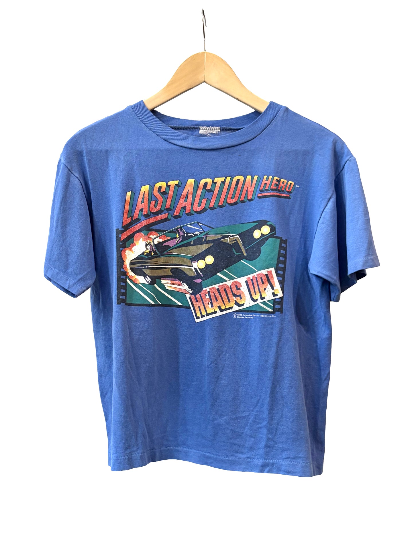1990s Blue Last Action Hero Graphic Tee
