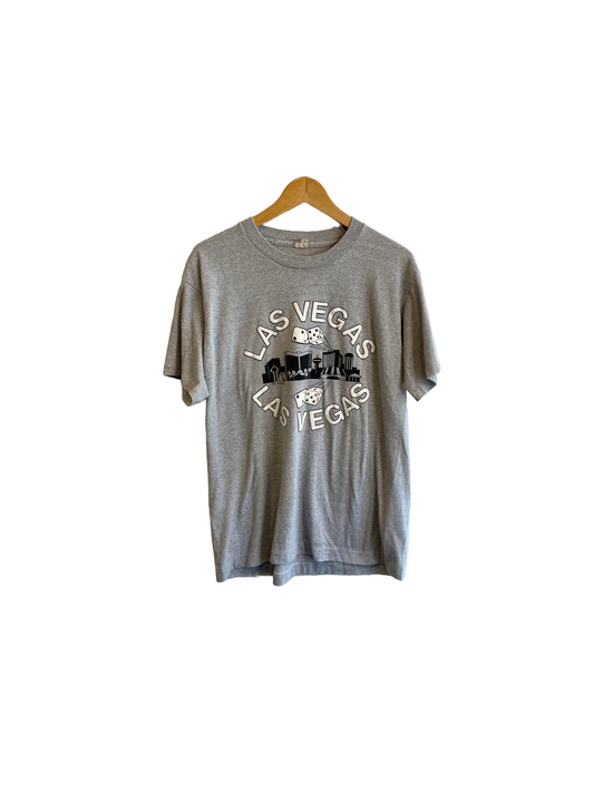 1990s Gray Las Vegas Dice Graphic Tee