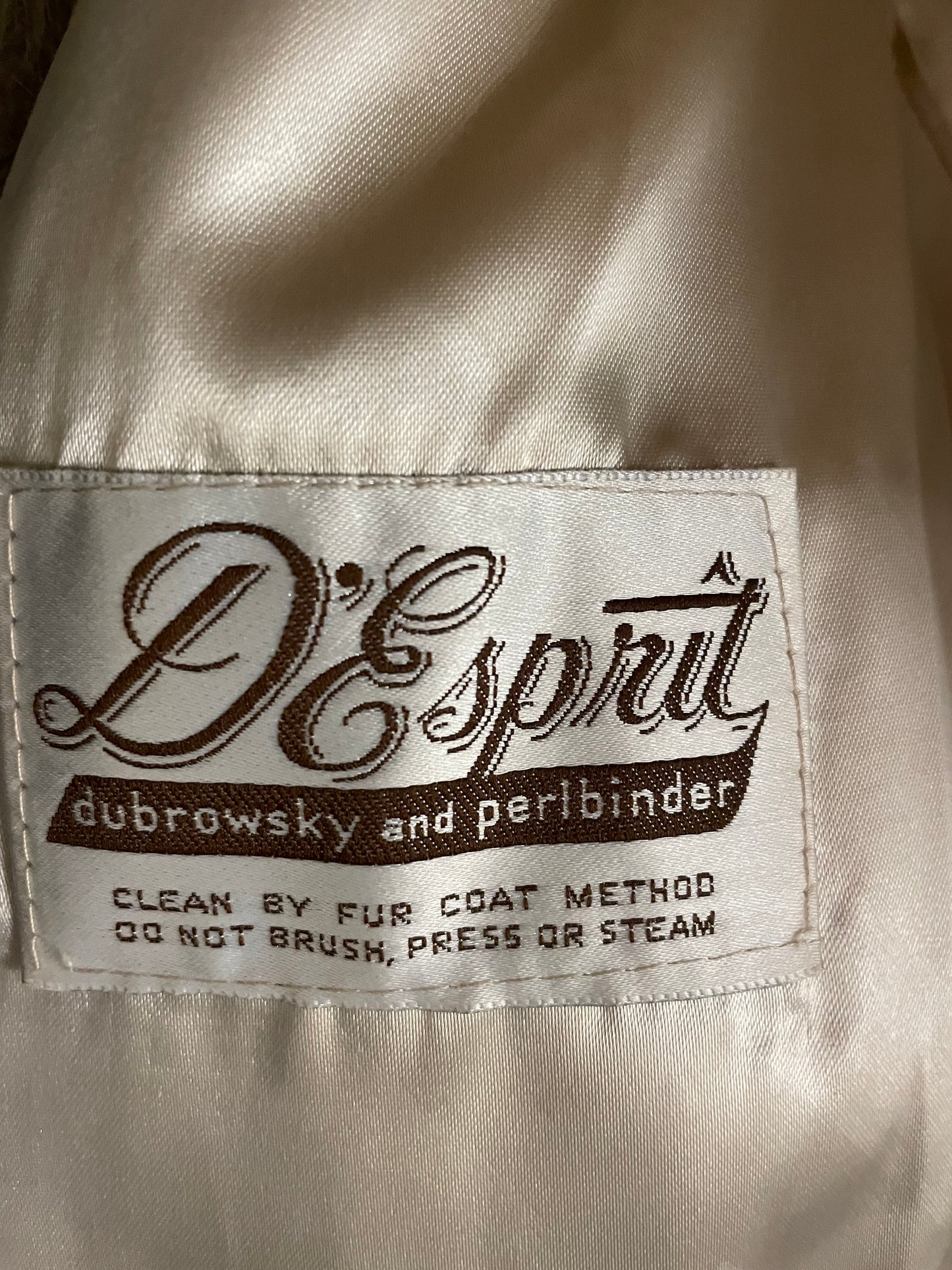 1980s Cream FAUX Fur and Wool D'Spirit Jacket