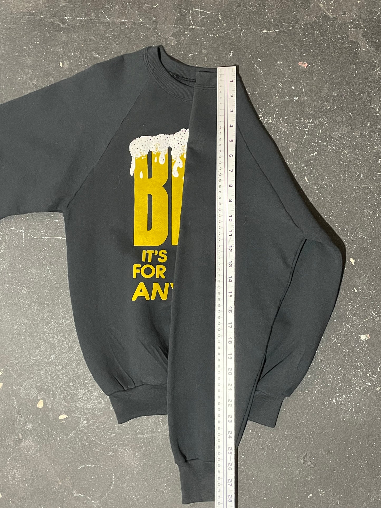 1990s Black ‘Beer for Breakfast’ Sweatshirt