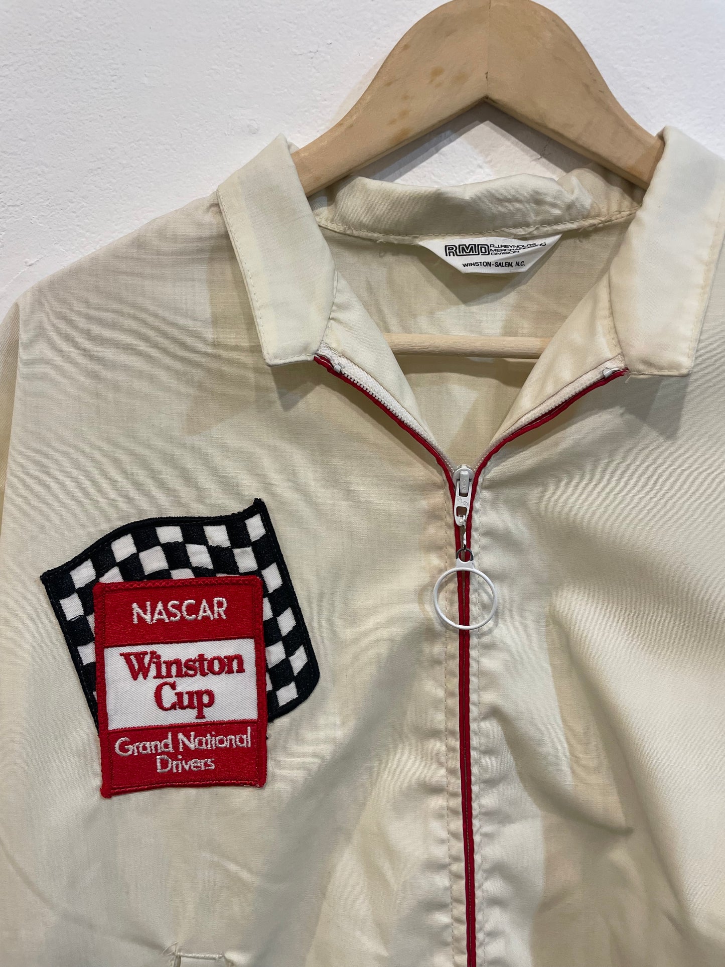 1970s Cream Winston Cup Racing Jacket