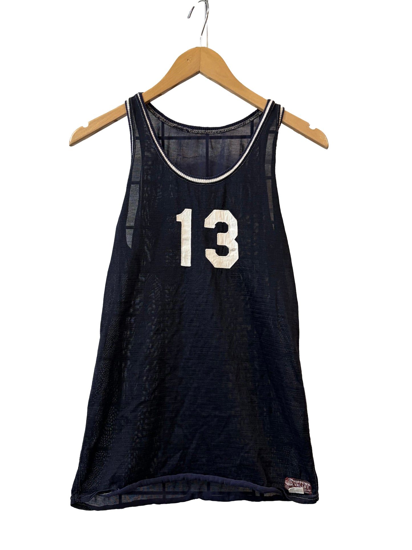 Mid-century Navy Blue Basketball Jersey