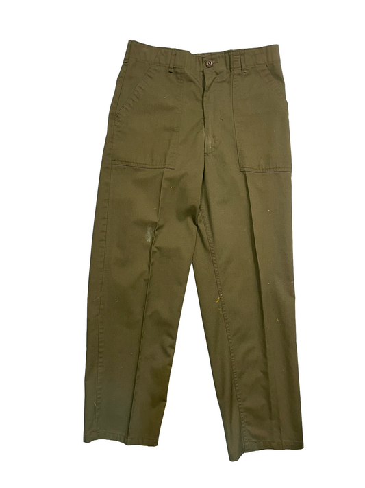 1980s OG 107 Green Military Fatigues