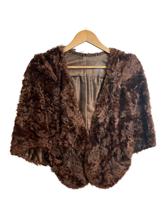 1950s Dark Brown Mink Fur Stole