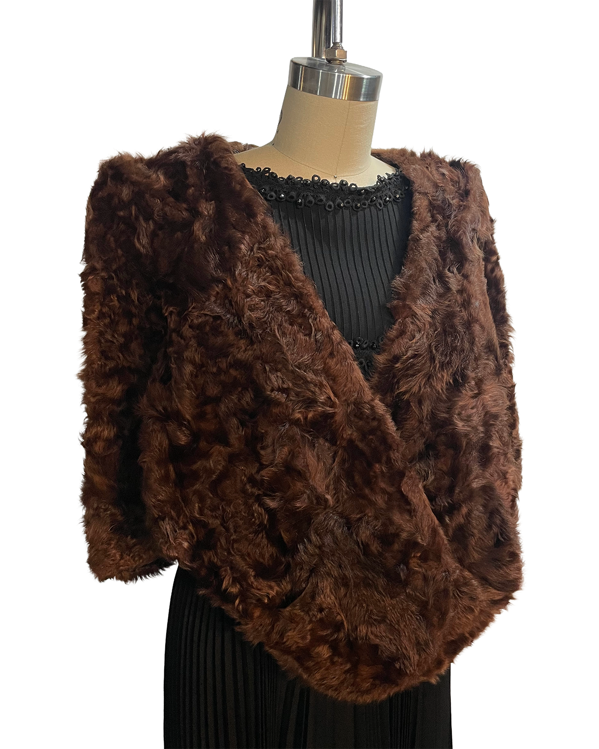 1950s Dark Brown Mink Fur Stole