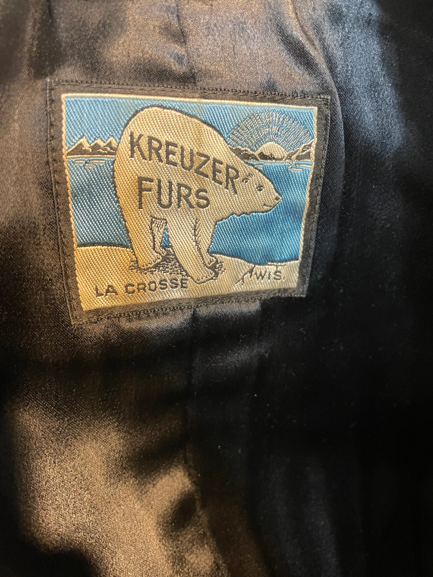 1940s Black Kreuzer Furs Mink Cropped Jacket