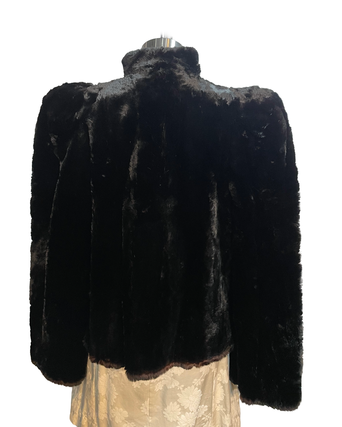 1940s Black Kreuzer Furs Mink Cropped Jacket