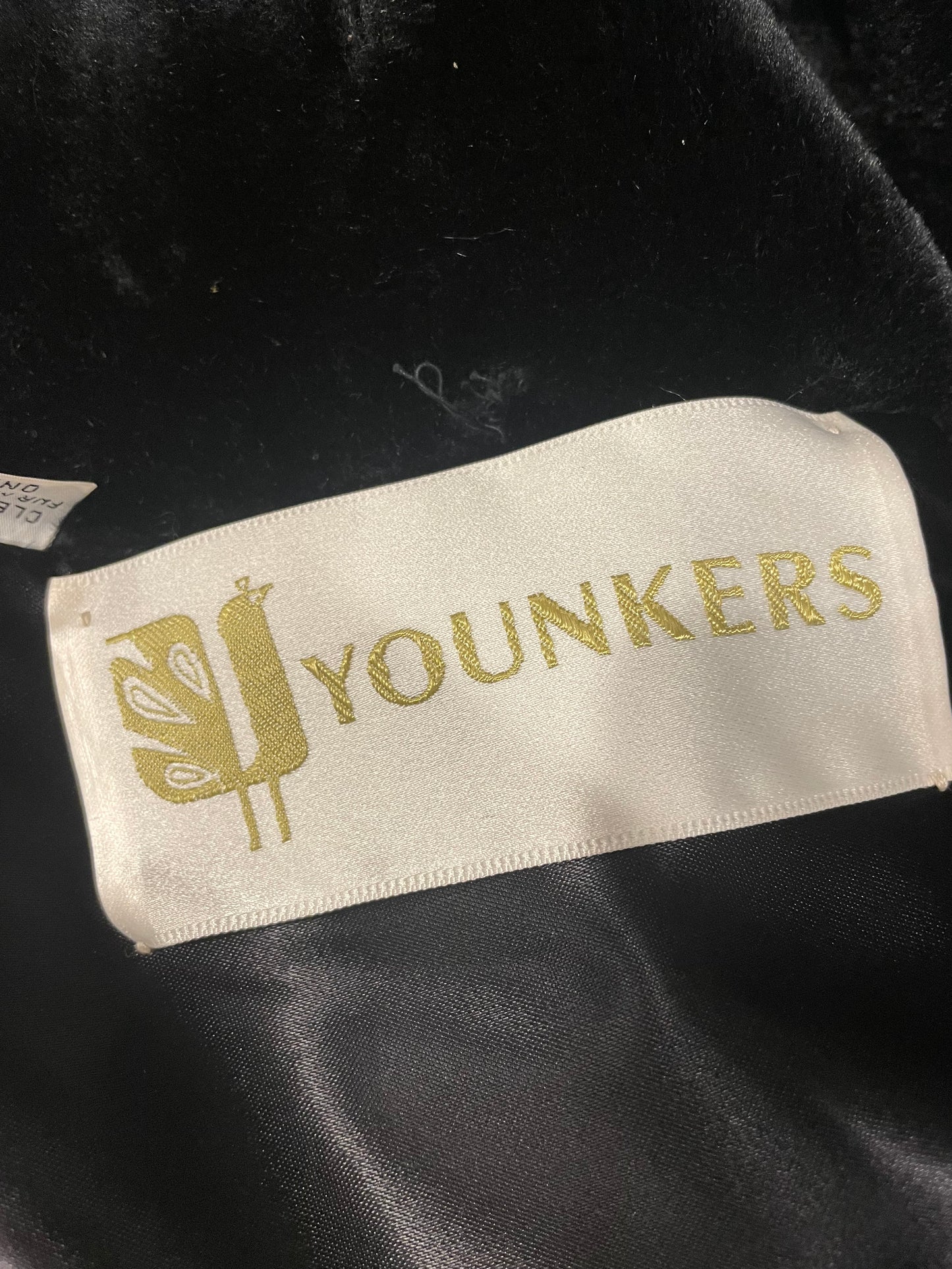 1970s Black Faux Fur Double Breasted Coat