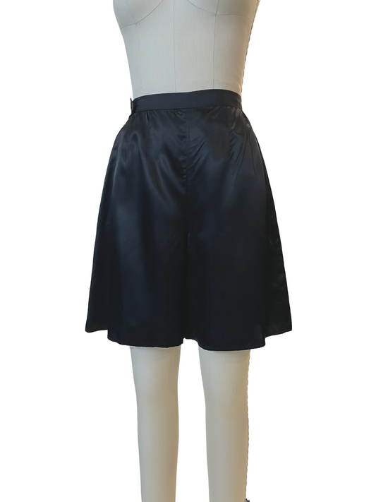 1950s Black Satin Tap Shorts