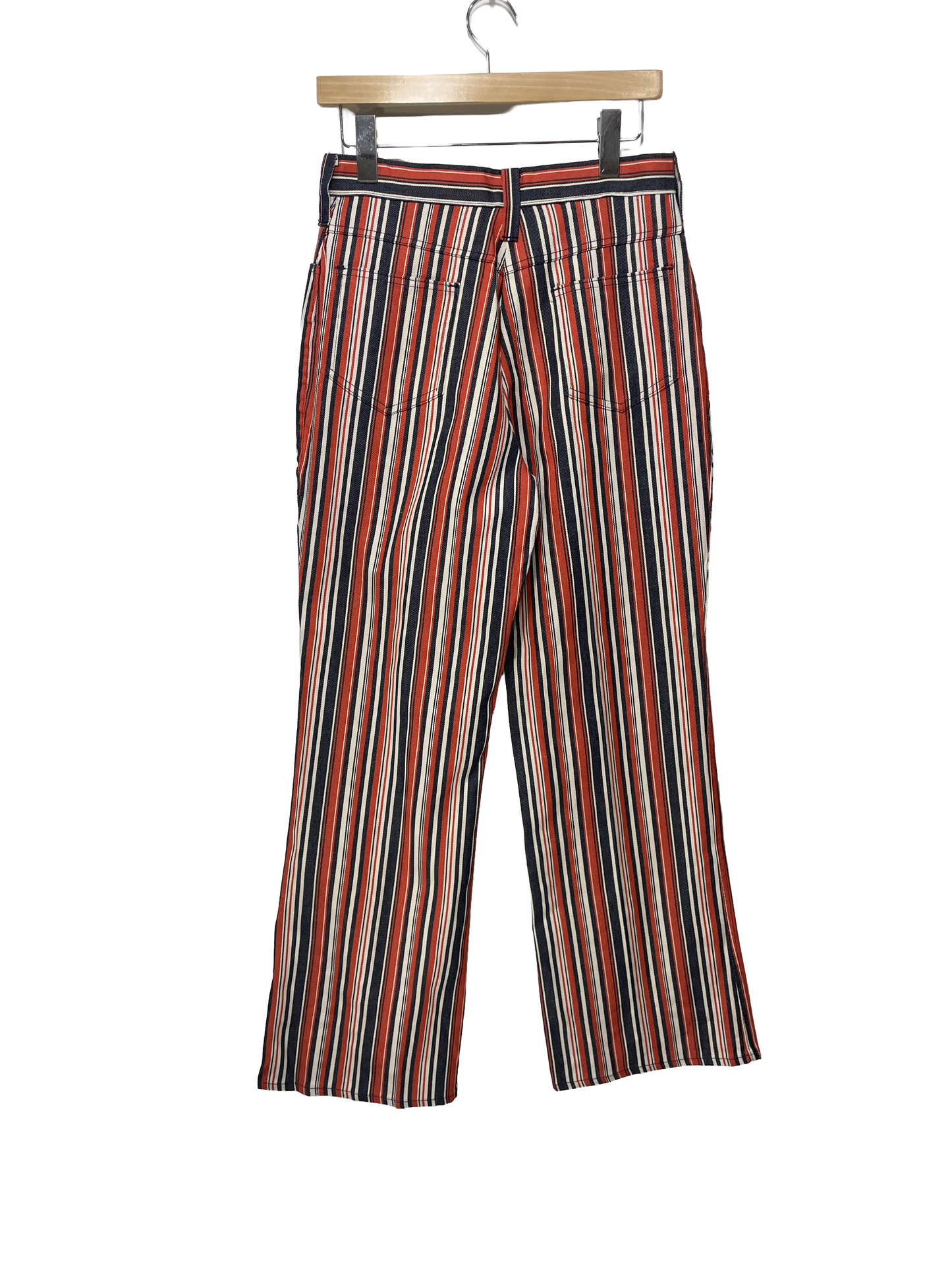 1970s Red Blue White 'Rancher's Daughter' Flare Jeans