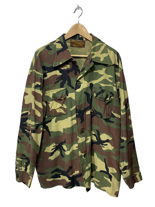 1970s Woodland Camo Cotton Twill ‘Caliber’ Shirt Jacket