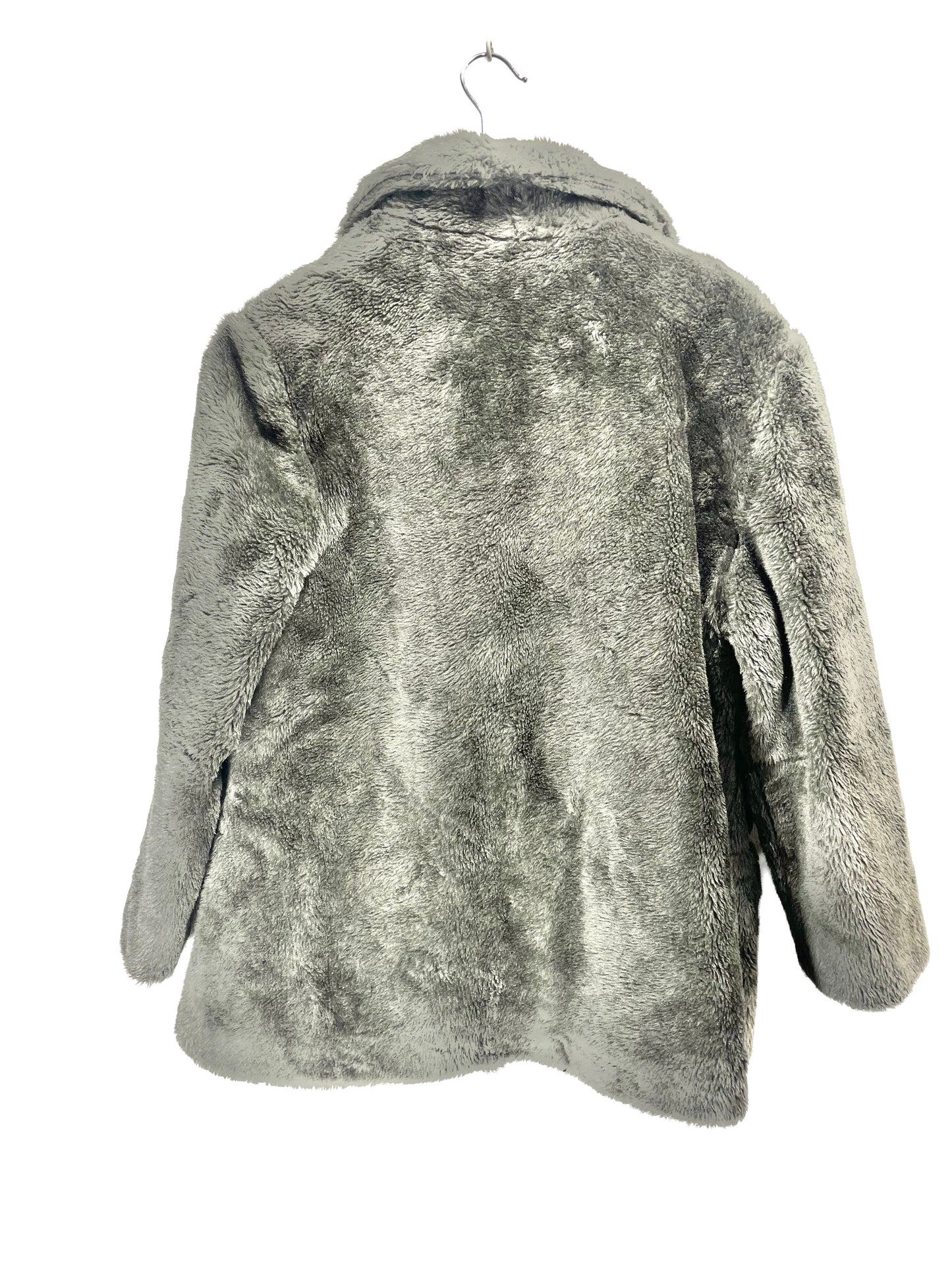 1970s Grey Faux Fur Car Coat