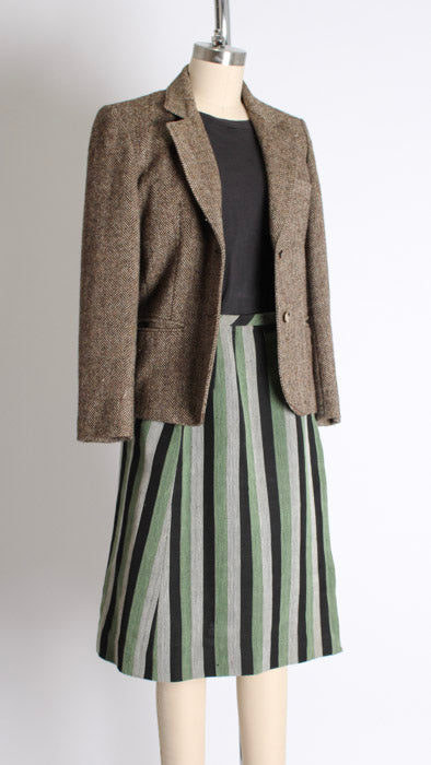 1970s Brown Tweed Wool Blazer